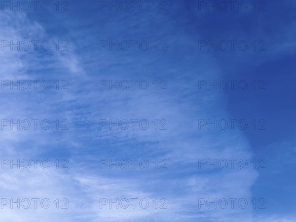 Cloud front of cirrus clouds Cirrus clouds Scleier clouds under blue sky, international