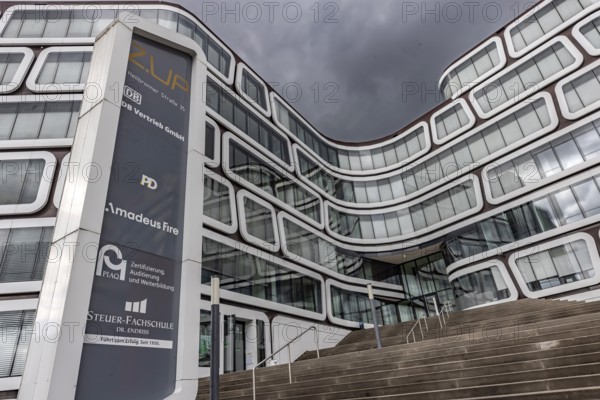 Z-UP, building complex on Heilbronner Strasse with modern architecture. Stuttgart, Baden-Württemberg, Germany