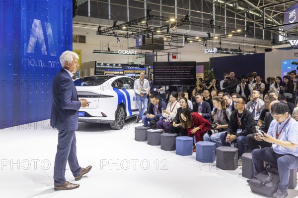 Gerhard Steiger, Chariman Momenta Europe. Momenta Global Ltd. is a Chinese developer of software for self-driving vehicles using artificial intelligence. IAA MOBILITY in Munich. The motor show presents itself as a holistic mobility trade fair. Cars continue to take centre stage, however, with Chinese manufacturers gaining ground. Munich, Bavaria, Germany