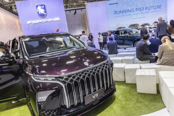 Forthing is a Chinese automobile brand of Dongfeng Motor (DFM) . Model Forhting V9. IAA MOBILITY in Munich. The motor show presents itself as a holistic mobility trade fair. Cars continue to take centre stage, however, and Chinese manufacturers are on the rise. Munich, Bavaria, Germany