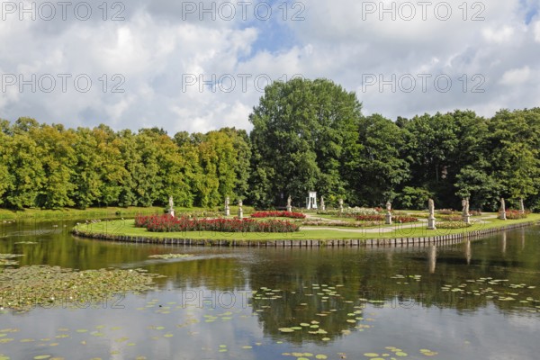 Anholt Castle Park, Isselburg, Münsterland, North Rhine-Westphalia, Germany