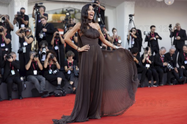 Venice, Italy - 2 September 2025: Elisabetta Gregoraci during the red carpet of - A house of Dynamite - during the 82nd Venice International Film Festival