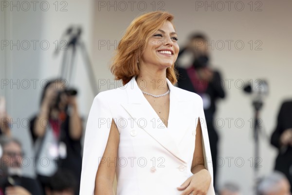 Venice, Italy - 2 September 2025: Federica Zacchia during the red carpet of - A house of Dynamite - during the 82nd Venice International Film Festival