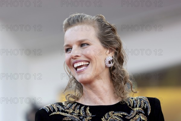 Venice, Italy - 2 September 2025: Eva Herzigová during the red carpet of - A house of Dynamite - during the 82nd Venice International Film Festival