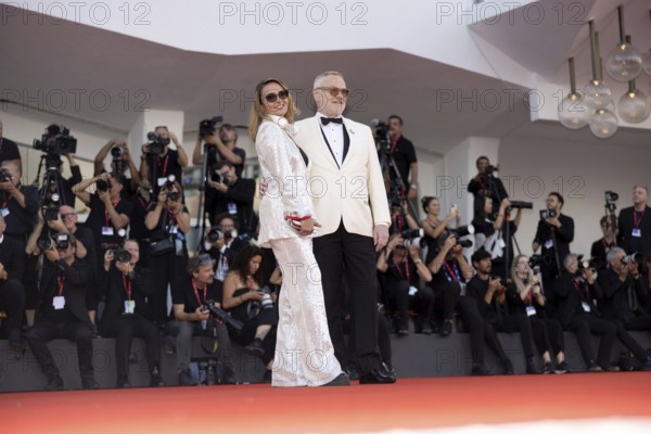 Venice, Italy - 2 September 2025: Jared Harris, Allegra Riggio during the Red Carpet of - A house of Dynamite - during the 82nd Venice International Film Festival