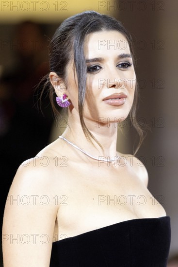 Venice, Italy - 3 September 2025: Katie Degas Giorgadze during the red carpet of - Cartier Glory To The Filmmaker Award 2025 and In the Hand of Dante - during the 82nd Venice International Film Festival