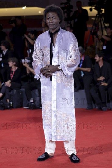 Venice, Italy - 3 September 2025: Benjamin Clementine during the red carpet of - Cartier Glory To The Filmmaker Award 2025 and In the Hand of Dante - during the 82nd Venice International Film Festival