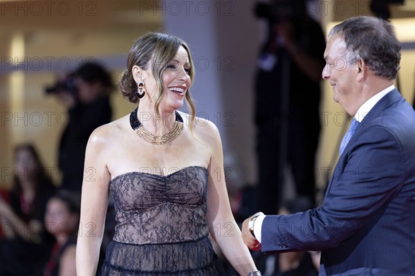 Venice, Italy - 3 September 2025: Lucia Borgonzoni during the red carpet of - Cartier Glory To The Filmmaker Award 2025 and In the Hand of Dante - during the 82nd Venice International Film Festival
