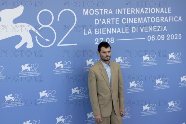 Venice, Italy - 3 September 2025: Duke Nicholson during the Photo Call of - In the Hand of Dante - during the 82nd Venice International Film Festival