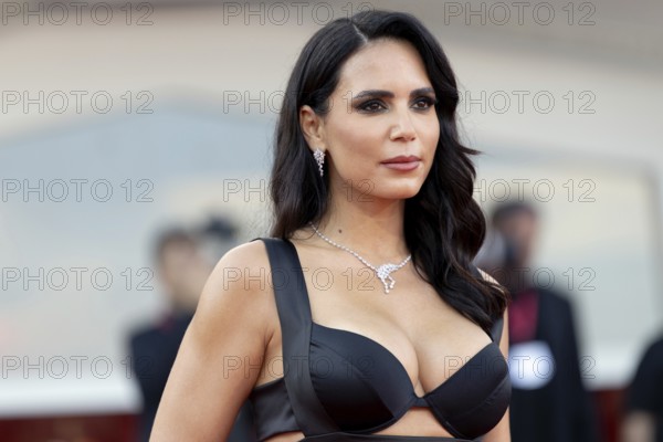 Venice, Italy - 1 September 2025: Olivia Ortiz during the red carpet of - The Smashing Machine - during the 82nd Venice International Film Festival
