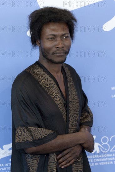 Venice, Italy - 3 September 2025: Benjamin Clementine during the Photo Call of - In the Hand of Dante - during the 82nd Venice International Film Festival