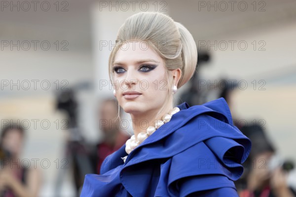 Venice, Italy - 1 September 2025: Stephanie Glitter during the red carpet of - The Smashing Machine - during the 82nd Venice International Film Festival