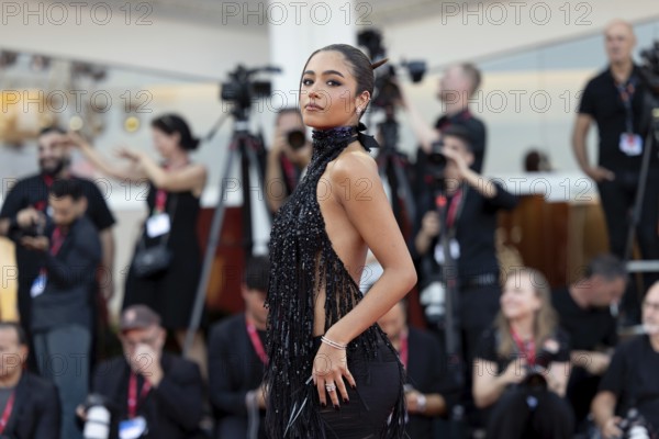 Venice, Italy - 1 September 2025: Yasmin Barbieri during the red carpet of - The Smashing Machine - during the 82nd Venice International Film Festival