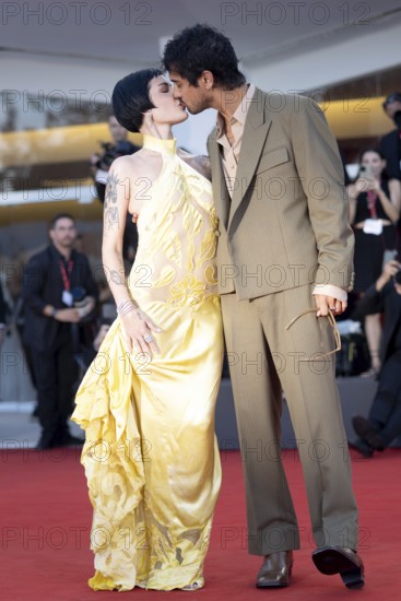 Venice, Italy - 1 September 2025: Halsey and Avan Jogia during the red carpet of - The Smashing Machine - during the 82nd Venice International Film Festival