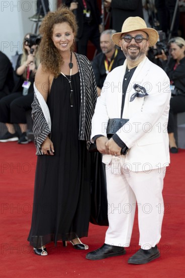 Venice, Italy - 3 September 2025: Guests during the red carpet of - Duse - during the 82nd Venice International Film Festival
