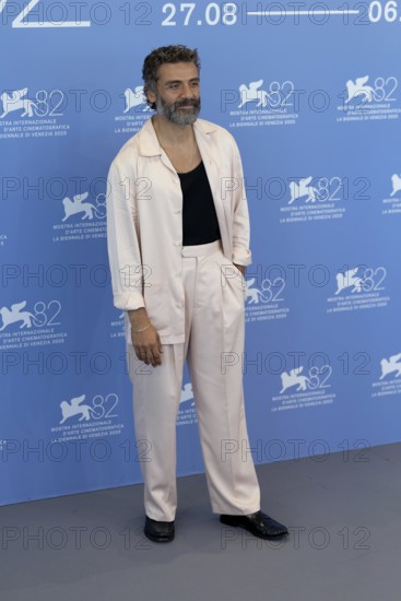 Venice, Italy - 3 September 2025: Oscar Isaac during the Photo Call of - In the Hand of Dante - during the 82nd Venice International Film Festival