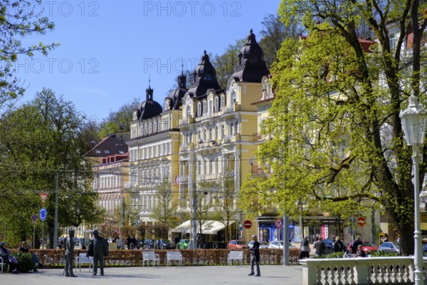 Grand Hotels at the Spa Park, Mariánské Lázne, Mariánské Lázne, Czech Republic, Czech Republic