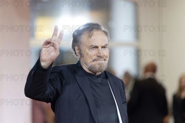 Venice, Italy - 3 September 2025: Franco Nero during the red carpet of - Cartier Glory To The Filmmaker Award 2025 and In the Hand of Dante - during the 82nd Venice International Film Festival