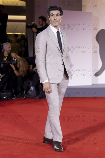 Venice, Italy - 3 September 2025: Louis Cancelmi during the red carpet of - Cartier Glory To The Filmmaker Award 2025 and In the Hand of Dante - during the 82nd Venice International Film Festival