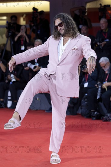 Venice, Italy - 3 September 2025: Jason Momoa during the red carpet of - Cartier Glory To The Filmmaker Award 2025 and In the Hand of Dante - during the 82nd Venice International Film Festival