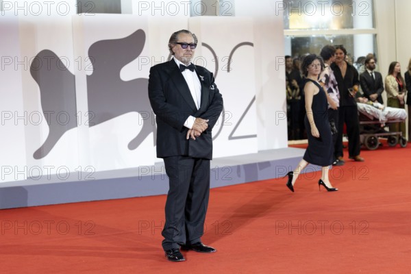 Venice, Italy - 3 September 2025: Julian Schnabel during the Red Carpet of - Cartier Glory To The Filmmaker Award 2025 and In the Hand of Dante - during the 82nd Venice International Film Festival