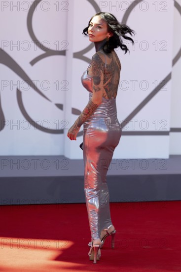 Venice, Italy - 3 September 2025: Fishball during the Red Carpet of - The Voice Of Hind Rajab - during the 82nd Venice International Film Festival