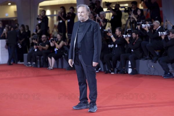 Venice, Italy - 3 September 2025: Franco Nero during the red carpet of - Cartier Glory To The Filmmaker Award 2025 and In the Hand of Dante - during the 82nd Venice International Film Festival
