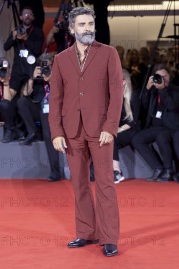 Venice, Italy - 3 September 2025: Oscar Isaac during the Red Carpet of - Cartier Glory To The Filmmaker Award 2025 and In the Hand of Dante - during the 82nd Venice International Film Festival
