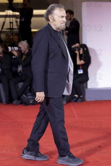 Venice, Italy - 3 September 2025: Franco Nero during the red carpet of - Cartier Glory To The Filmmaker Award 2025 and In the Hand of Dante - during the 82nd Venice International Film Festival