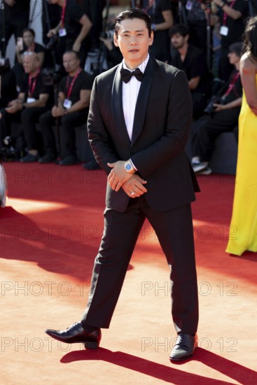 Venice, Italy - 3 September 2025: Teo Yoo during the red carpet of - The Voice Of Hind Rajab - during the 82nd Venice International Film Festival