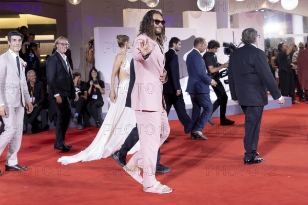 Venice, Italy - 3 September 2025: Jason Momoa during the red carpet of - Cartier Glory To The Filmmaker Award 2025 and In the Hand of Dante - during the 82nd Venice International Film Festival