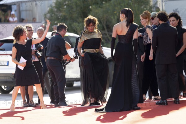 Venice, Italy - 3 September 2025: Kaouther Ben Hania during the red carpet of - The Voice Of Hind Rajab - during the 82nd Venice International Film Festival