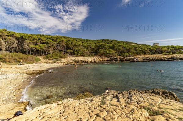 Beach in the Porto Selvaggio nature reserve, Santa Caterina, Nardo, Apulia, Italy