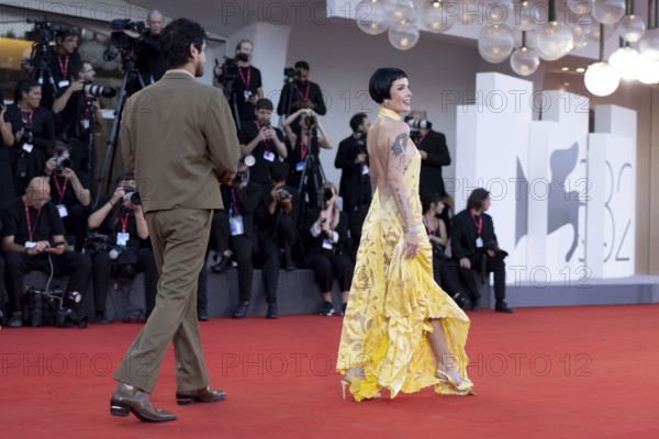 Venice, Italy - 1 September 2025: Halsey and Avan Jogia during the red carpet of - The Smashing Machine - during the 82nd Venice International Film Festival