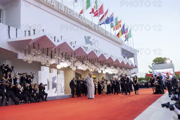 Venice, Italy - 1 September 2025: Emily Blunt, Dwayne Johnson during the red carpet of - The Smashing Machine - during the 82nd Venice International Film Festival