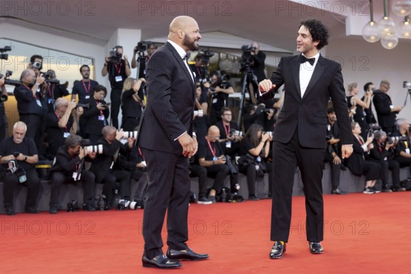 Venice, Italy - 1 September 2025: Mark Kerr, Benny Safdie during the Red Carpet of - The Smashing Machine - during the 82nd Venice International Film Festival