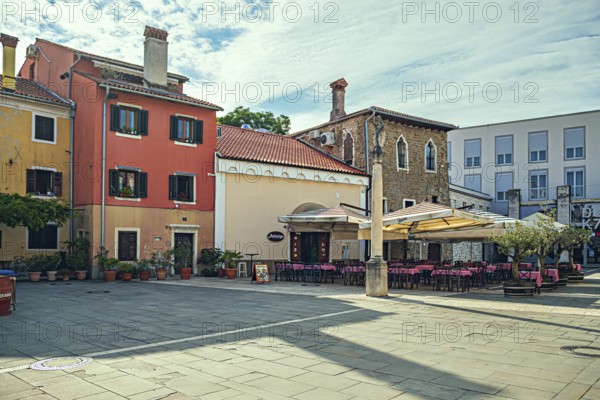 Carpacciov Square in the city of Koper, Slovenia