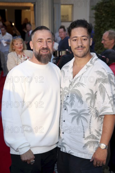 Citizen Lars Dietrich with son Sean - Premiere of The Imaginary Invalid based on The Imaginary Invalid by Molière / 90th birthday of Dieter Hallervorden, Berlin, 05.9.25