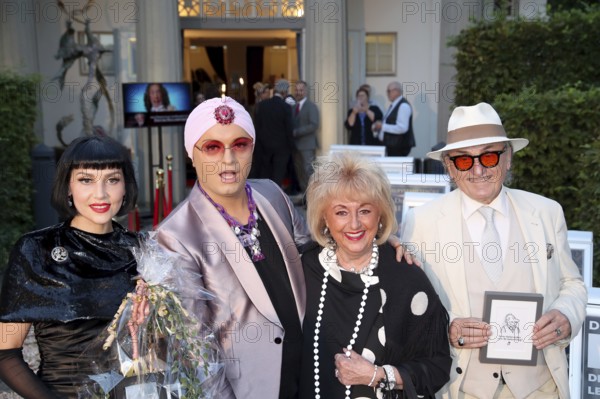 Pauline Stolze, Julian F. M. Stöckel, Stefanie Simon and Lo Graf von Blickensdorf - Premiere Der eingebildet Kranke after The Imaginary Invalid by Molière / 90th birthday of Dieter Hallervorden, Berlin, 05.9.25