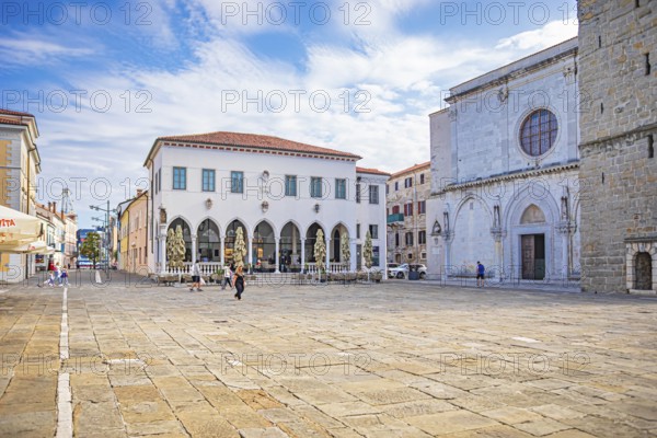 Loggia on Titov Square in the city of Koper, Slovenia