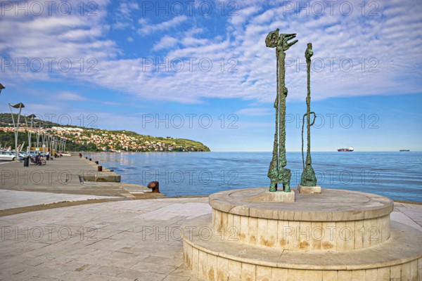 Ukmarjev Square in the city of Koper, Slovenia