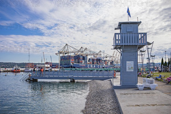 Port of the city of Koper, Slovenia