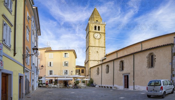 Piazza Galileo Galelei in Muggia, Friuli-Venezia Giulia, Italy