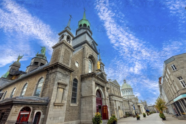 Canada, Old Montreal historic town and Old Port, main tourist attractions destination in Quebec
