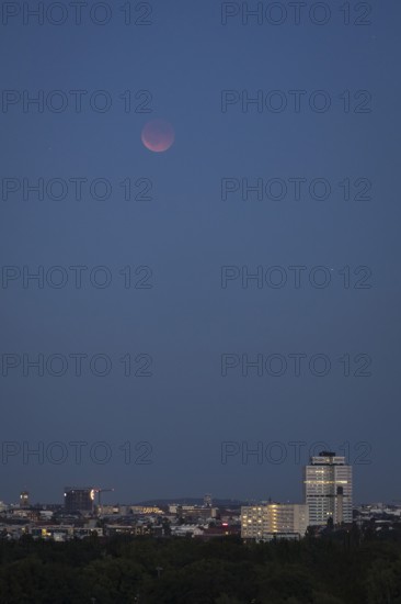 Lunar eclipse as seen from Berlin on 07.09.2025