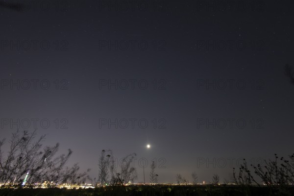 Starry sky for the lunar eclipse seen from Drachenberg in Berlin on 07.09.2025
