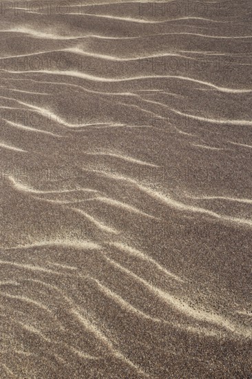 Patterns in the sand of the Namib Desert. Skeleton Coast National Park, Namibia