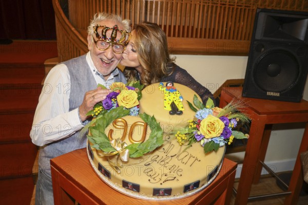 Dieter Hallervorden and Christiane Zander at the premiere of the play 'Der eingebildet Kranke' and Dieter Hallervorden's 90th birthday at the palace gardens Theatre. Berlin, 05.09.2025