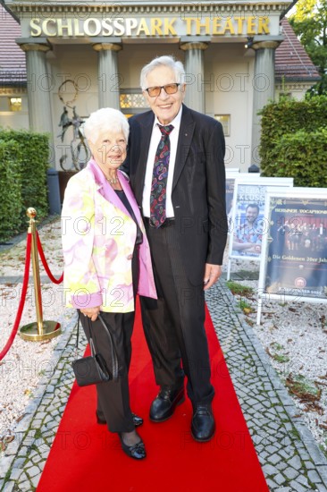 Reni and Otfried Laur at the premiere of the play 'Der eingebildet Kranke' and Dieter Hallervorden's 90th birthday at the palace gardens Theatre. Berlin, 05.09.2025