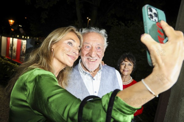 Caroline Beil and Dieter Hallervorden at the premiere of the play 'Der eingebildet Kranke' and Dieter Hallervorden's 90th birthday at the palace gardens Theatre. Berlin, 05.09.2025